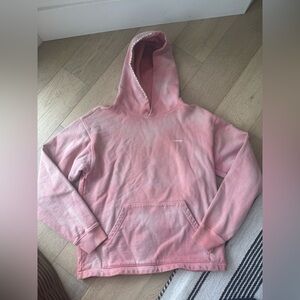 madhappy womens hooded sweatshirt faded pink medium